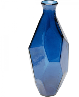Skleněné vázy KARE Design Skleněná váza Origami Blue 31cm
