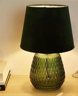 Stolní lampy Pauleen Pauleen Crystal Velours stolní lampa skleněná noha