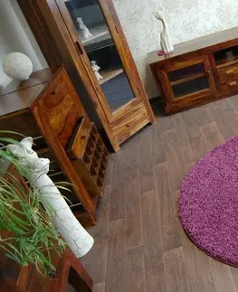 Koberce a koberečky Dywany Lusczow Kulatý koberec SHAGGY Hiza 5cm fialový, velikost kruh 200