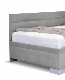 s úložným prostorem Čalouněná postel Niobe s bočním čelem a úložným prostorem, 140x210 cm