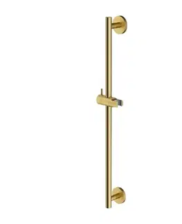 Sprchy a sprchové panely OMNIRES Sprchová tyč s posuvným držákem, 66 cm, broušené zlato DR12GLB