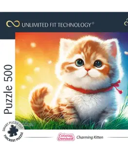 Hračky puzzle TREFL -  Puzzle 500 UFT - Okouzlující kotě
