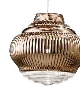Závěsná světla Ailati Závěsné svítidlo Bonnie 130 cm bronzová metalíza
