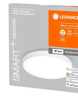 Inteligentní stropní svítidla LEDVANCE SMART+ LEDVANCE SMART+ WiFi Orbis Downlight Surface Ø40cm