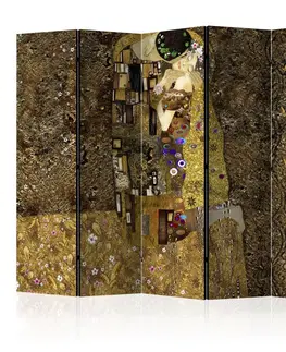 Paravány Paraván Golden Kiss Dekorhome 225x172 cm (5-dílný)