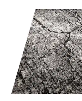 Moderní koberce Stylový hnědý koberec s motivem připomínajícím mramor Šířka: 60 cm | Délka: 100 cm