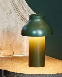 Venkovní osvětlení terasy HAY HAY PC Portable LED stolní lampa s baterií olivová