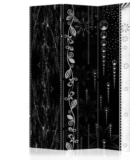 Paravány Paraván Black Elegance Dekorhome 135x172 cm (3-dílný)
