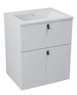 Koupelnový nábytek SAPHO MITRA umyvadlová skříňka 59,5x70x45,4 cm, bílá MT061