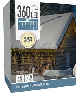 Vánoční dekorace Světelný vánoční řetěz Icicle teplá bílá, 360 LED