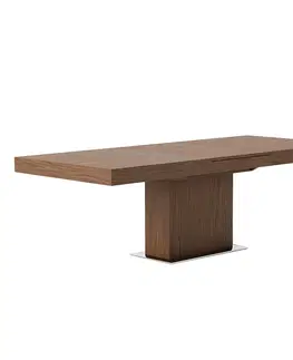 Designové a luxusní jídelní stoly Estila Rozkládací jídelní stůl Vita Naturale hnědý obdélníkový 180cm