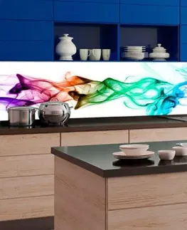 Tapety Samolepící fototapeta do kuchyně barevný kouř