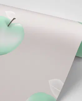 Samolepící tapety Samolepící tapeta zelená jablíčka