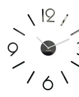Nástěnné hodiny Designové nástěnné hodiny v černé barvě