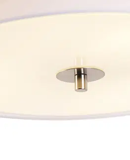 Stropni svitidla Moderní stropní svítidlo bílé 50 cm 3-světelné - Drum Duo