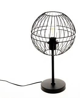Stolni lampy Moderne tafellamp zwart - Sphaera