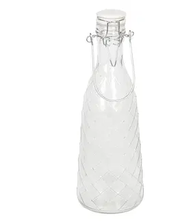 Džbány Skleněná láhev s víčkem - Ø 10*30 cm / 1L Clayre & Eef 6GL2405