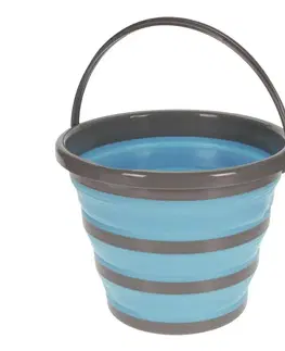 Koupelnové doplňky DekorStyle Skládací kbelík Compact 32 cm modro-šedý
