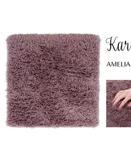 Koupelnové předložky Kusový koberec AmeliaHome Karvag růžový, velikost 100x100