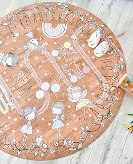 Korkové koberce Dětský koberec na hraní s víly a cestou