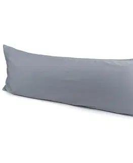 Povlečení 4Home povlak na Relaxační polštář Náhradní manžel satén šedá, 50 x 150 cm 