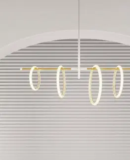 Závěsná světla Marchetti Ulaop LED závěsné svítidlo, čtyři kruhy, bílé