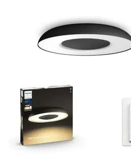 Chytré osvětlení Hue LED White Ambiance Stropní svítidlo Philips Still BT 8719514341357 32W 2400lm 2200-6500K 240V, černé s dálkovým ovladačem a Bluetooth