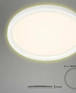 LED stropní svítidla BRILONER Svítidlo LED panel, pr. 42,5 cm, 3000 lm, 22 W, bílé BRI 7363-016