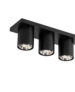 Bodova svetla Moderní stropní bodové svítidlo černé 3-světelné - Tubo