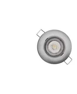 LED osvětlení  LED Podhledové svítidlo EXCLUSIVE 1xLED/5W/230V 3000 K stříbrná 