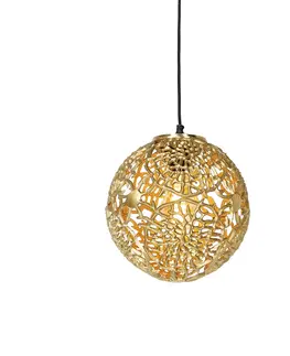 Zavesna svitidla Art Deco závěsná lampa zlatá - Maro