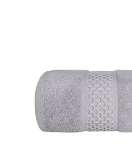 Ručníky Faro Bavlněný ručník Rete 70x140 cm šedý
