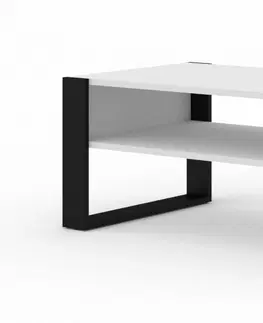 Konferenční stolky ARTBm Konferenční stolek NUKA F | bílý
