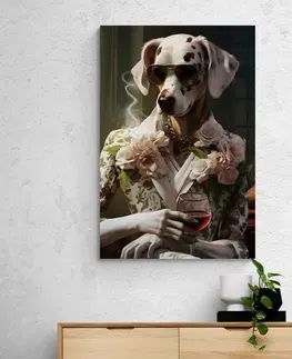 Obrazy zvířecí gangsteři Obraz zvířecí gangster fena dalmatina