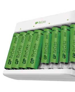 Inteligentní nabíječky EMOS Nabíječka baterií GP Eco E811 + 4× AA 2100 + 4× AAA B51819