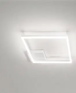 Stropní svítidla Fabas Luce LED stropní světlo Bard, 27x27cm, bílá