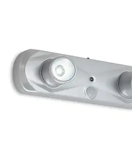 Přisazená nábytková svítidla BRILONER LED noční lampička 18,6 cm 2x0,17W 17lm stříbrná BRI 2275-024