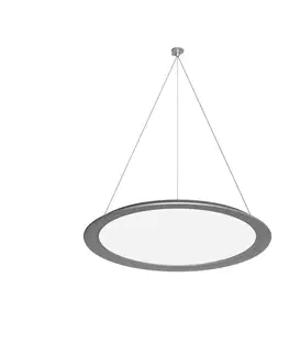 Závěsná světla FAGERHULT Fagerhult Appareo Round Ø67,5cm DALI 840 stříbrná