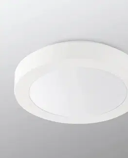 Stropní svítidla FARO BARCELONA Koupelnové stropní světlo Logos, Ø 27 cm, bílá
