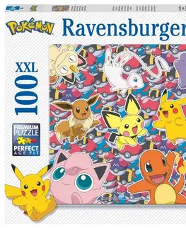 Hračky puzzle RAVENSBURGER - Pokémoni 100 dílků