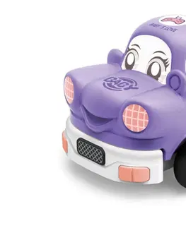 Hračky WIKY - Auto soft s tváří RC 13 cm fialové
