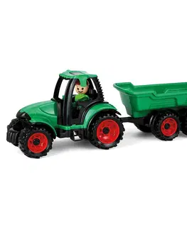 Hračky LENA - Auto Truckies traktor s vlečkou v krabici