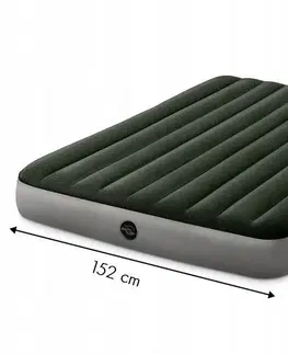 Nafukovací postele Nafukovací matrace Intex 203 x 152cm zelená + pumpa