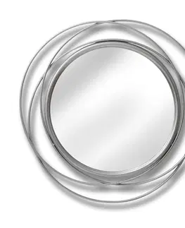 Luxusní a designová zrcadla Estila Designové kovové zrcadlo Smergl 80cm