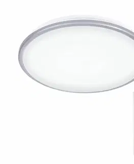 LED stropní svítidla Solight LED stropní světlo Silver, kulaté, 24W, 1800lm, stmívatelné, dálkové ovládání, 38cm WO761