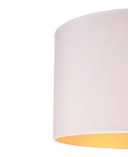 Závěsná světla Duolla Závěsné světlo Roller bílá/zlatá, Ø25cm, 5 zdrojů