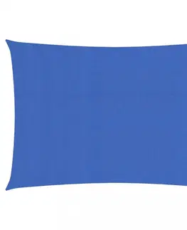 Stínící textilie Stínící plachta obdélníková HDPE 2 x 4 m Dekorhome Modrá
