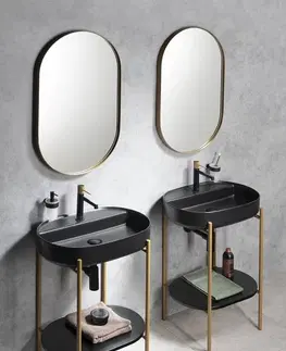Koupelnový nábytek SAPHO PUNO podstavec s umyvadlem 600x860x396, zlato mat SKA590-5-01