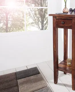 Luxusní a designové příruční stolky Estila Originální Telefonní stolek Hemingway antická hnědá