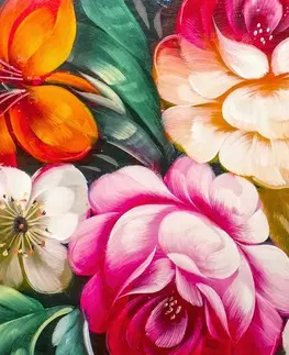 Obrazy květů Obraz impresionistický svět květin